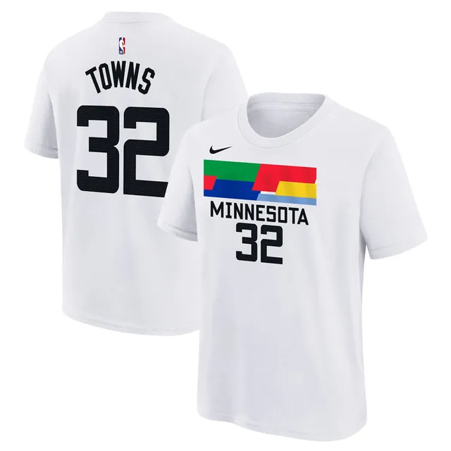 Kids' Minnesota Timberwolves Essential Logo Nike T-Shirt Large Navy