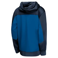 Youth Nike Navy/Blue Minnesota Timberwolves Authentic On-Court Showtime Performance Full-Zip Hoodie