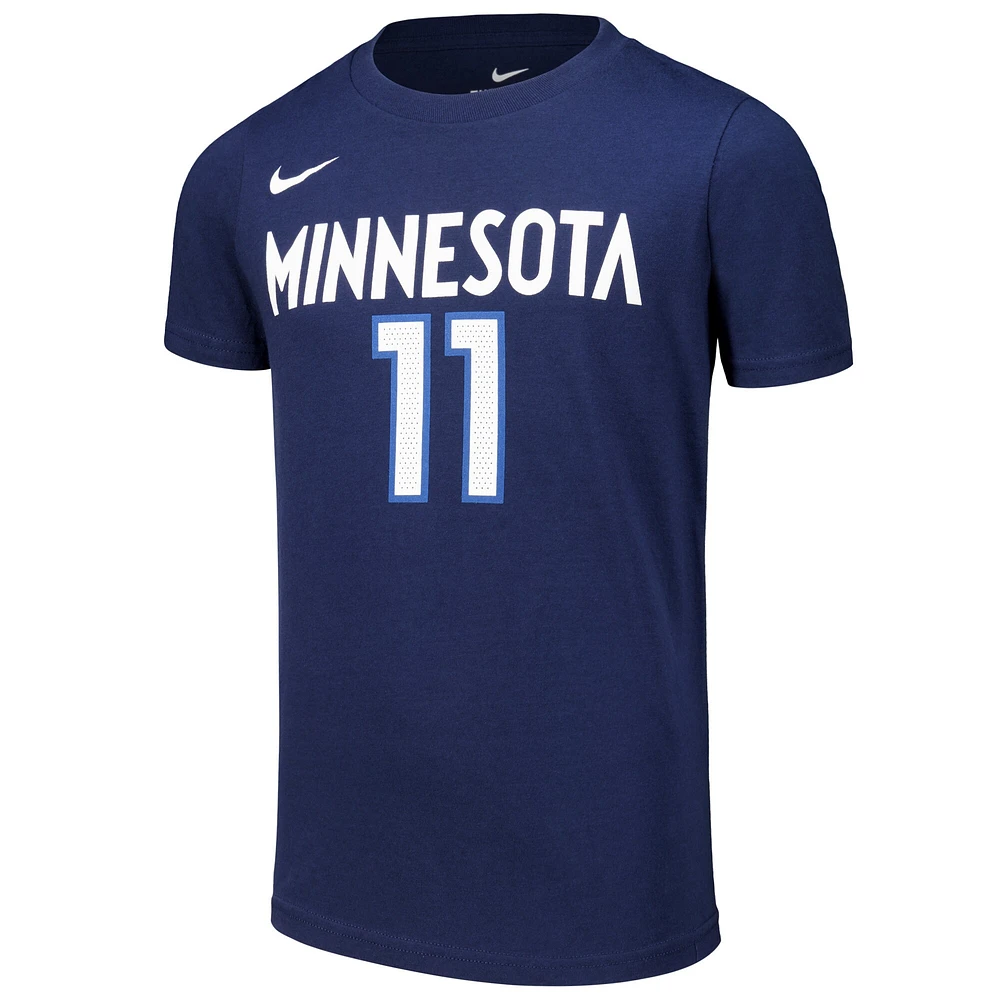 T-shirt avec nom et numéro Nike Naz Reid pour jeunes Minnesota Timberwolves Icon Edition, bleu marine