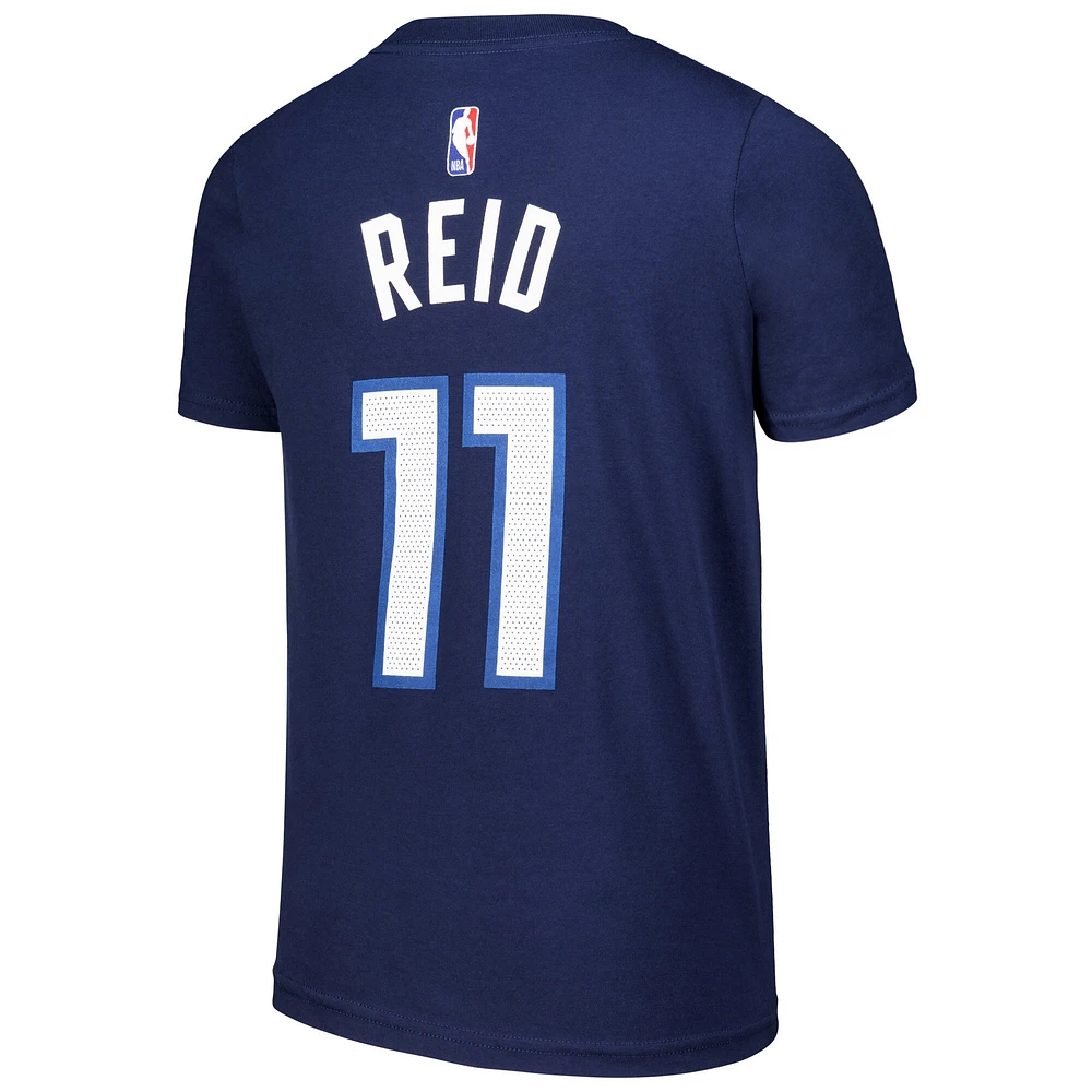 T-shirt avec nom et numéro Nike Naz Reid pour jeunes Minnesota Timberwolves Icon Edition, bleu marine