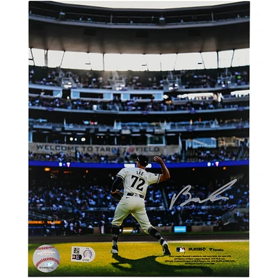Brooks Lee Minnesota Twins Autographed 8" x 10" Throwing in MLB Debut Photograph 