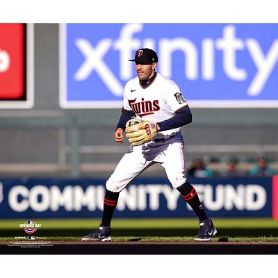 Photo non signée de Carlos Correa pour les débuts l'équipe des Twins du Minnesota