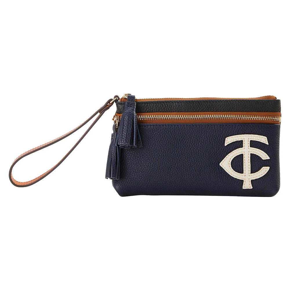 Dooney & Bourke Minnesota Twins Infield Poignet à double fermeture éclair