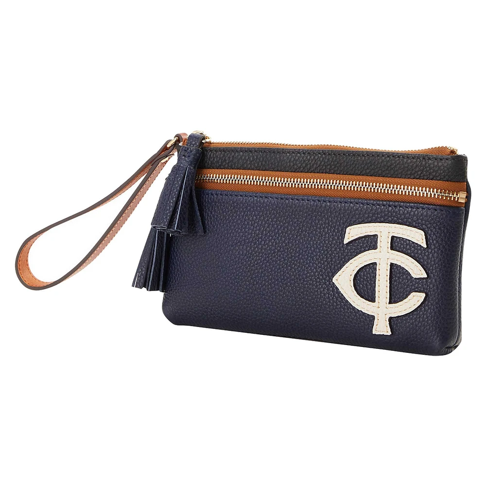 Dooney & Bourke Minnesota Twins Infield Poignet à double fermeture éclair