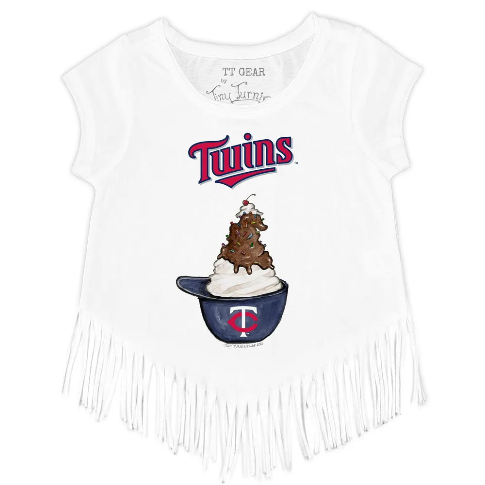 Youth Minnesota Twins Tiny Turnip White Unicorn T-Shirt