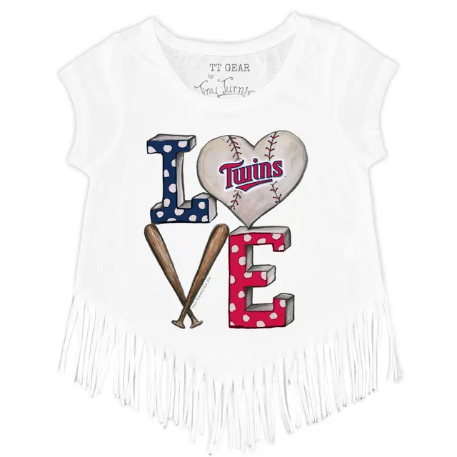 Lids Minnesota Twins Tiny Turnip Youth Heart Bat T-Shirt - Navy