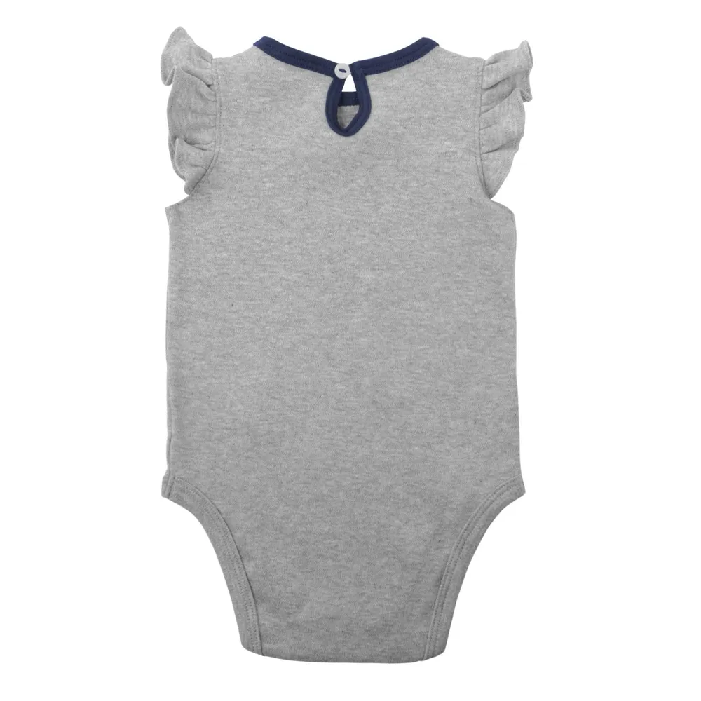 Infant Navy/Heather Gray Minnesota Twins Little Fan Two-Pack Bodysuit Set