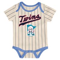 Infant Navy/Light Blue/Cream Minnesota Twins Future #1 3-Pack Bodysuit Set