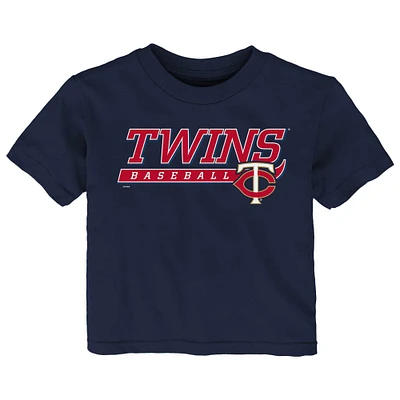 T-shirt bleu marine Minnesota Twins Take The Lead pour bébé