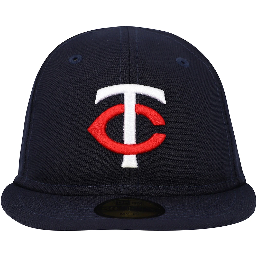 Casquette New Era Minnesota Twins My First 59FIFTY ajustée bleu marine pour bébé