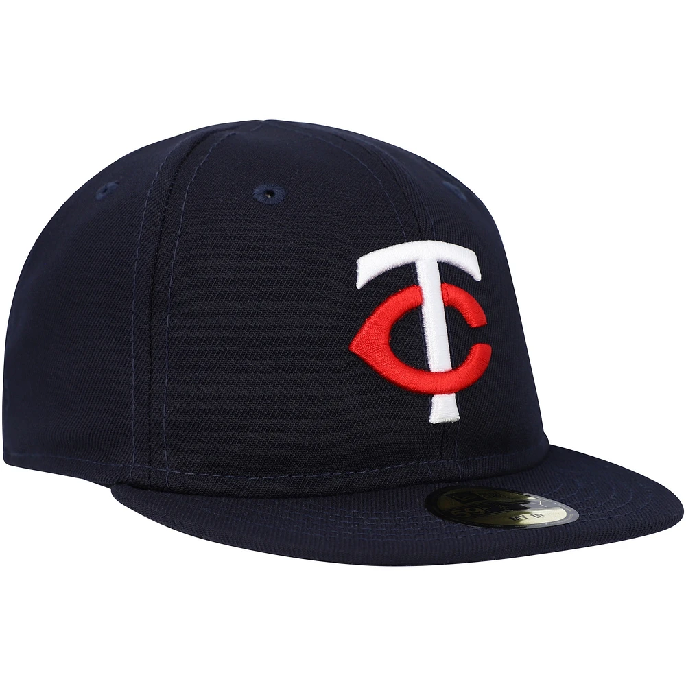 Casquette New Era Minnesota Twins My First 59FIFTY ajustée bleu marine pour bébé