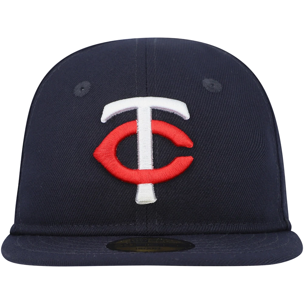 Casquette New Era Minnesota Twins My First 59FIFTY ajustée bleu marine pour bébé