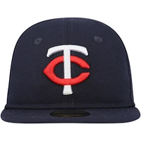 Casquette New Era Minnesota Twins My First 59FIFTY ajustée bleu marine pour bébé