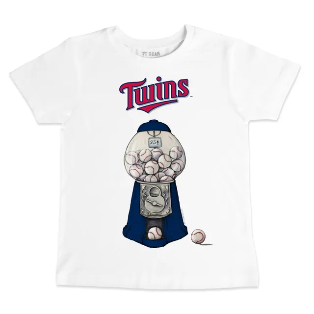 Chicago Cubs Tiny Turnip Toddler Gumball Machine T-Shirt - White