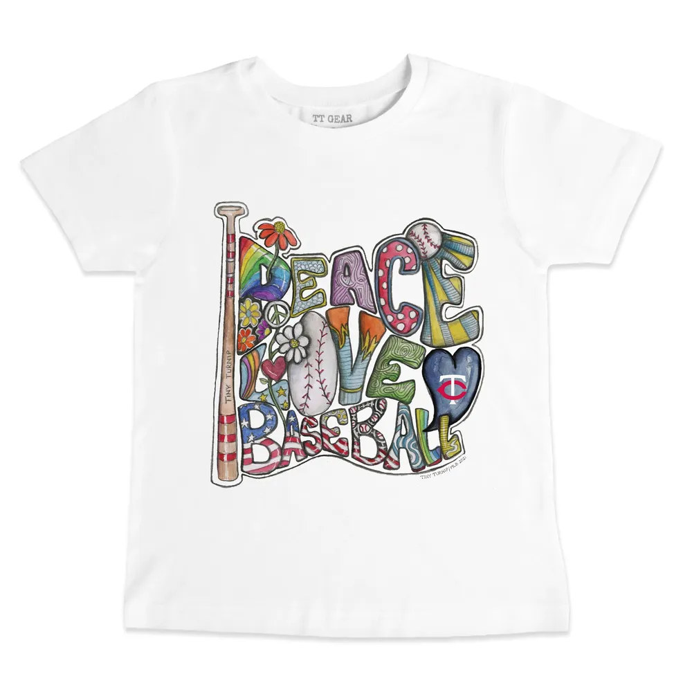 Lids Minnesota Twins Tiny Turnip Youth Baseball Babes T-Shirt - White