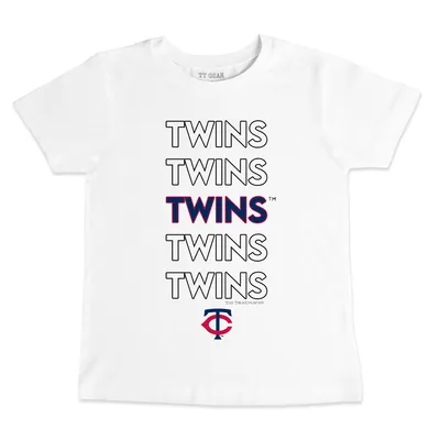 Minnesota Twins Tiny Turnip Infant Stacked T-Shirt - White