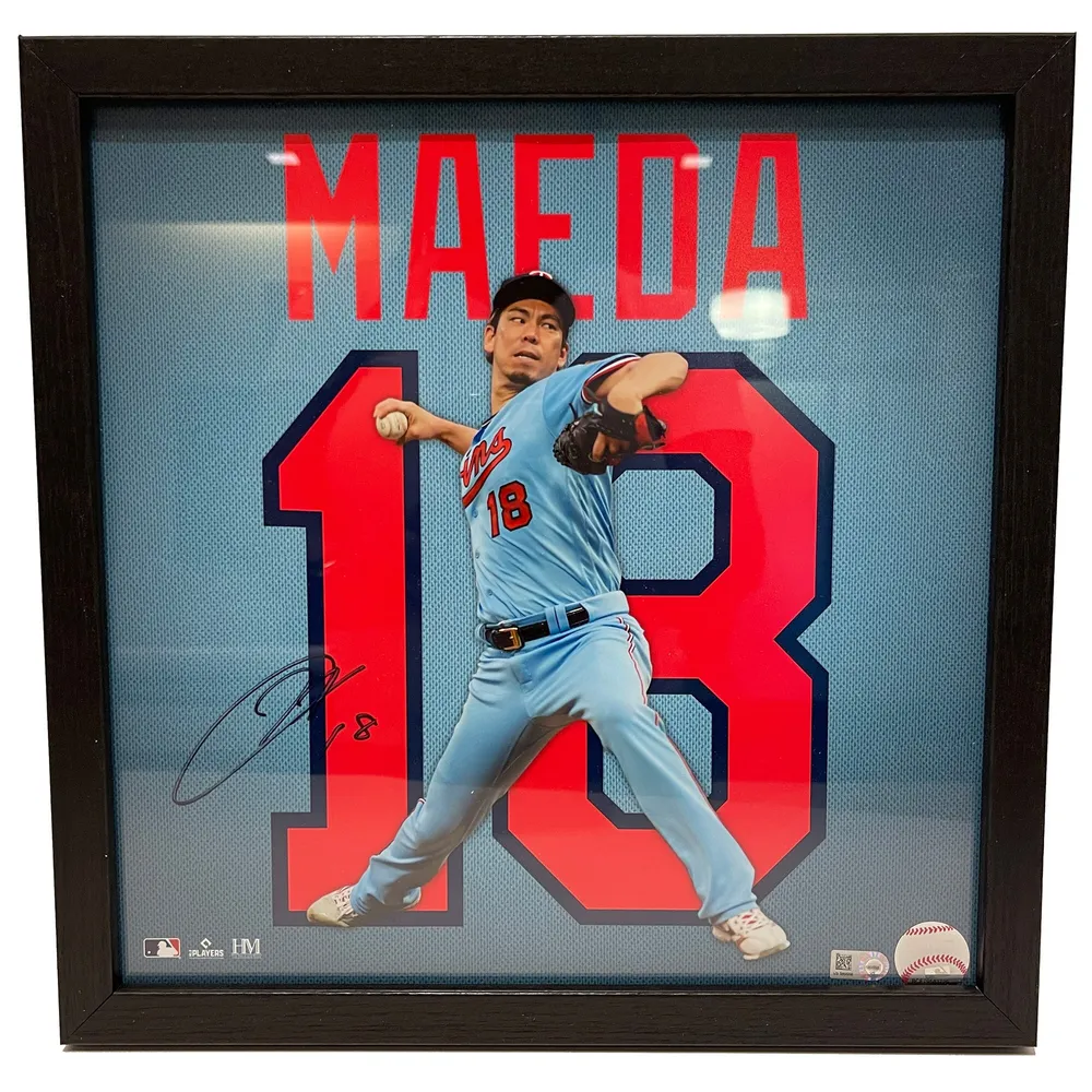 Framed Kenta Maeda Los Angeles Dodgers Autographed White Majestic