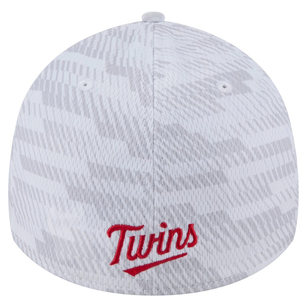 Casquette extensible New Era blanche Minnesota Twins Graded 39THIRTY pour homme