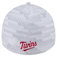 Casquette extensible New Era blanche Minnesota Twins Graded 39THIRTY pour homme