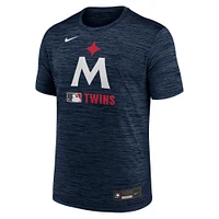 Men's Nike  Navy Minnesota Twins Authentic Collection Velocity Performance T-Shirt