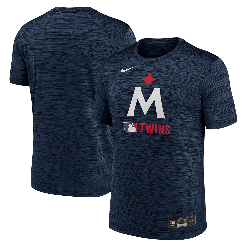 Men's Nike Navy Minnesota Twins Authentic Collection Velocity Performance T-Shirt