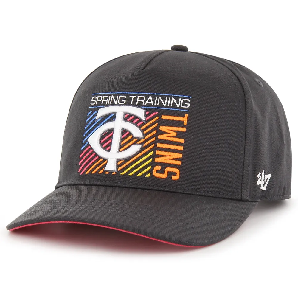 Men's '47  Charcoal Minnesota Twins 2023 Spring Training Reflex Hitch Snapback Hat