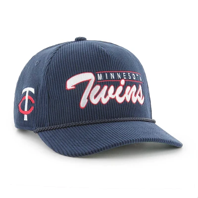 Casquette ajustable en velours côtelé bleu marine '47 Minnesota Twins pour homme