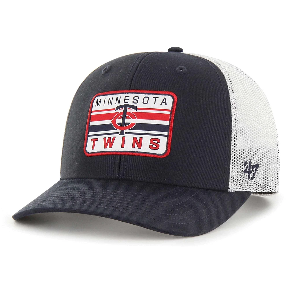 Casquette réglable '47 Navy Minnesota Twins Drifter Trucker pour hommes