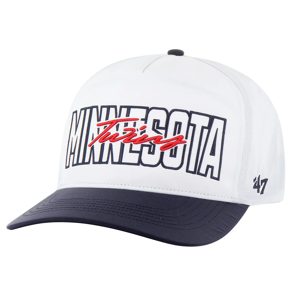 Men's '47 White Minnesota Twins Lineman Hitch Adjustable Hat