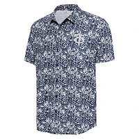 Men's Antigua Navy Minnesota Twins Resort Button-Up Shirt