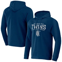 Men's Darius Rucker Collection by Fanatics  Navy Minnesota Twins Waffle-Knit Raglan Pullover Hoodie