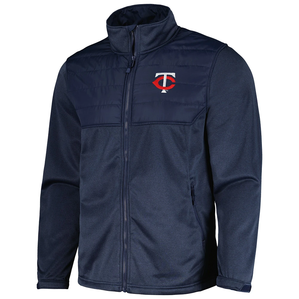 Veste entièrement zippée Dunbrooke Heather Navy Minnesota Twins Explorer pour hommes