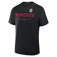 Men's Fanatics Black Minnesota Twins Color Pop Legacy Clubhouse T-Shirt