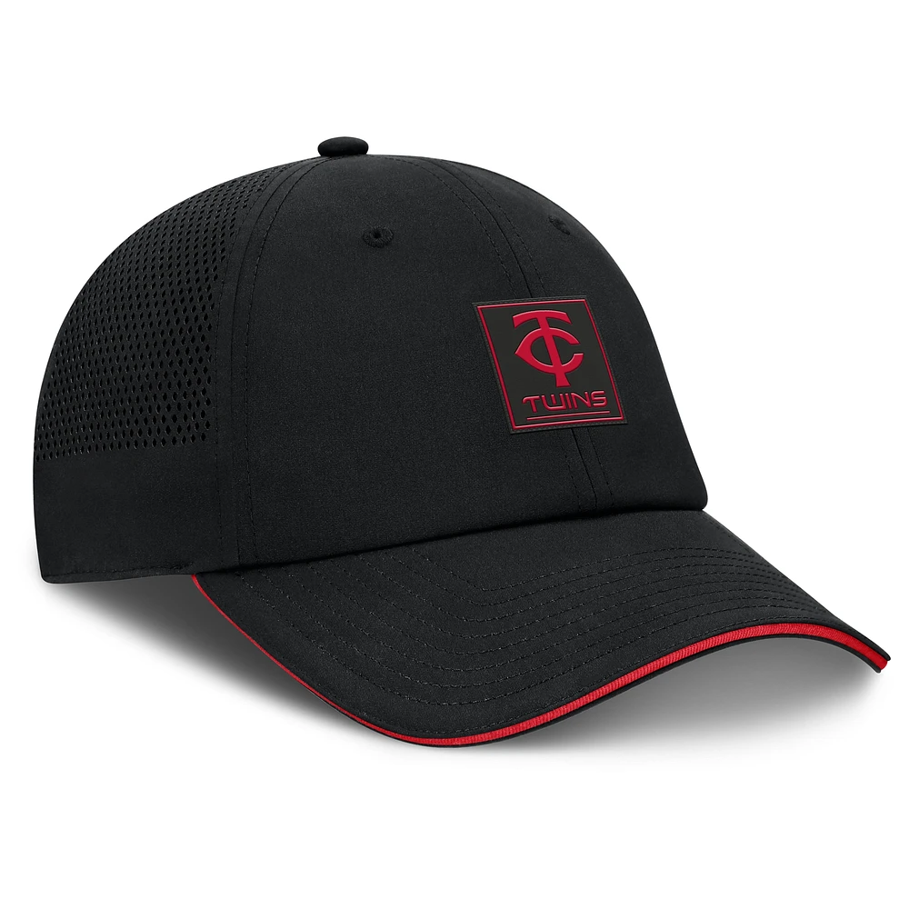 Men's Fanatics Black Minnesota Twins Level Up Driver Adjustable Hat