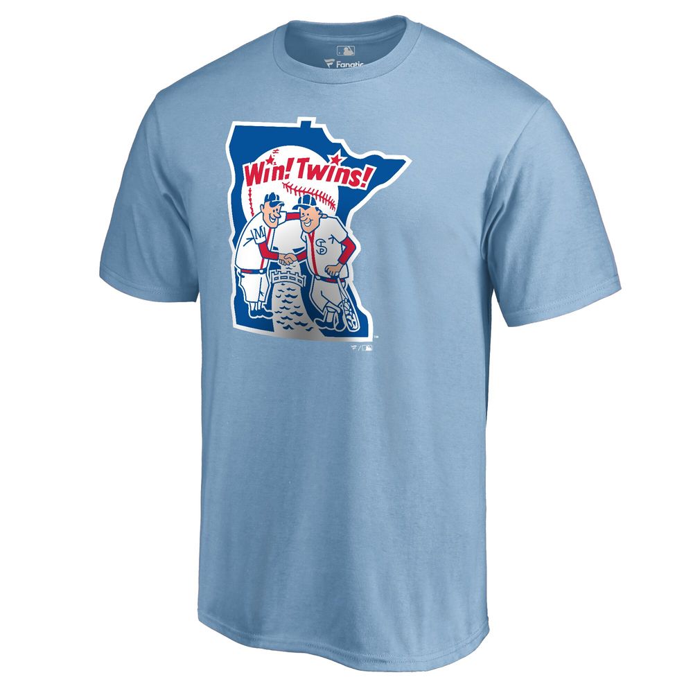 Men's Fanatics Branded Light Blue Minnesota Twins Huntington T-Shirt