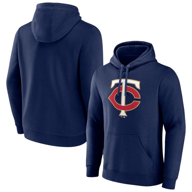 Men's Fanatics Branded Navy Atlanta Braves Official Logo Pullover Hoodie