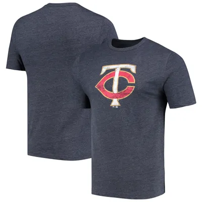 Minnesota Twins Fanatics Branded Weathered Official Logo Tri-Blend T-Shirt