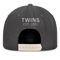 Men's Fanatics Charcoal Minnesota Twins Closer Adjustable Hat