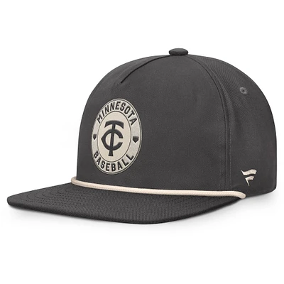 Men's Fanatics Charcoal Minnesota Twins Closer Adjustable Hat
