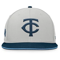Men's Fanatics Gray Minnesota Twins Knuckleball Snapback Hat