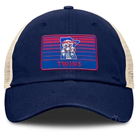 Men's Fanatics  Navy/Natural Minnesota Twins Cooperstown Collection Eastbound Mesh Adjustable Hat