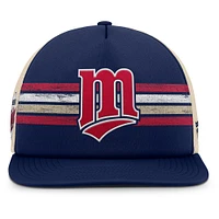 Men's Fanatics Navy/Natural Minnesota Twins Cooperstown Collection Powers Snapback Hat