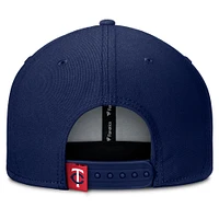 Men's Fanatics Navy/Red Minnesota Twins Clubhouse Splitter Snapback Hat
