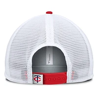 Casquette snapback en mousse fondamentale pour hommes Fanatics bleu marine/blanc Minnesota Twins