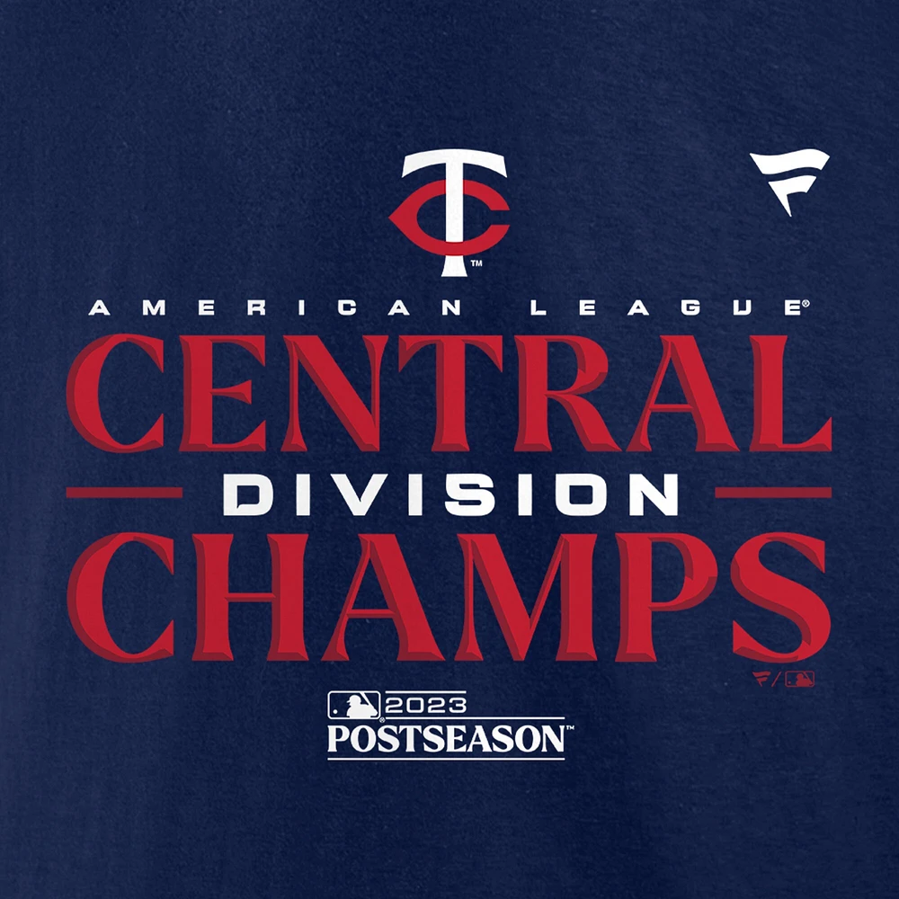 Men's Fanatics  Navy Minnesota Twins 2023 AL Central Division Champions Locker Room T-Shirt