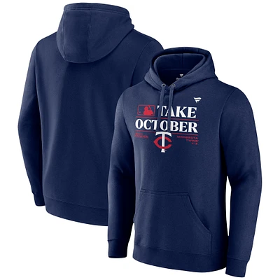 Sweat à capuche Fanatics Navy Minnesota Twins 2023 Post-saison pour hommes