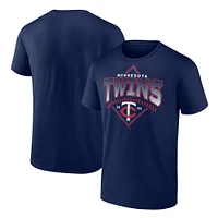 T-shirt Fanatics pour homme bleu marine Minnesota Twins Ahead The Count