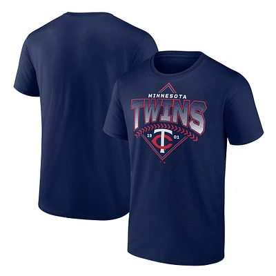 Men's Fanatics Navy Minnesota Twins Ahead The Count T-Shirt