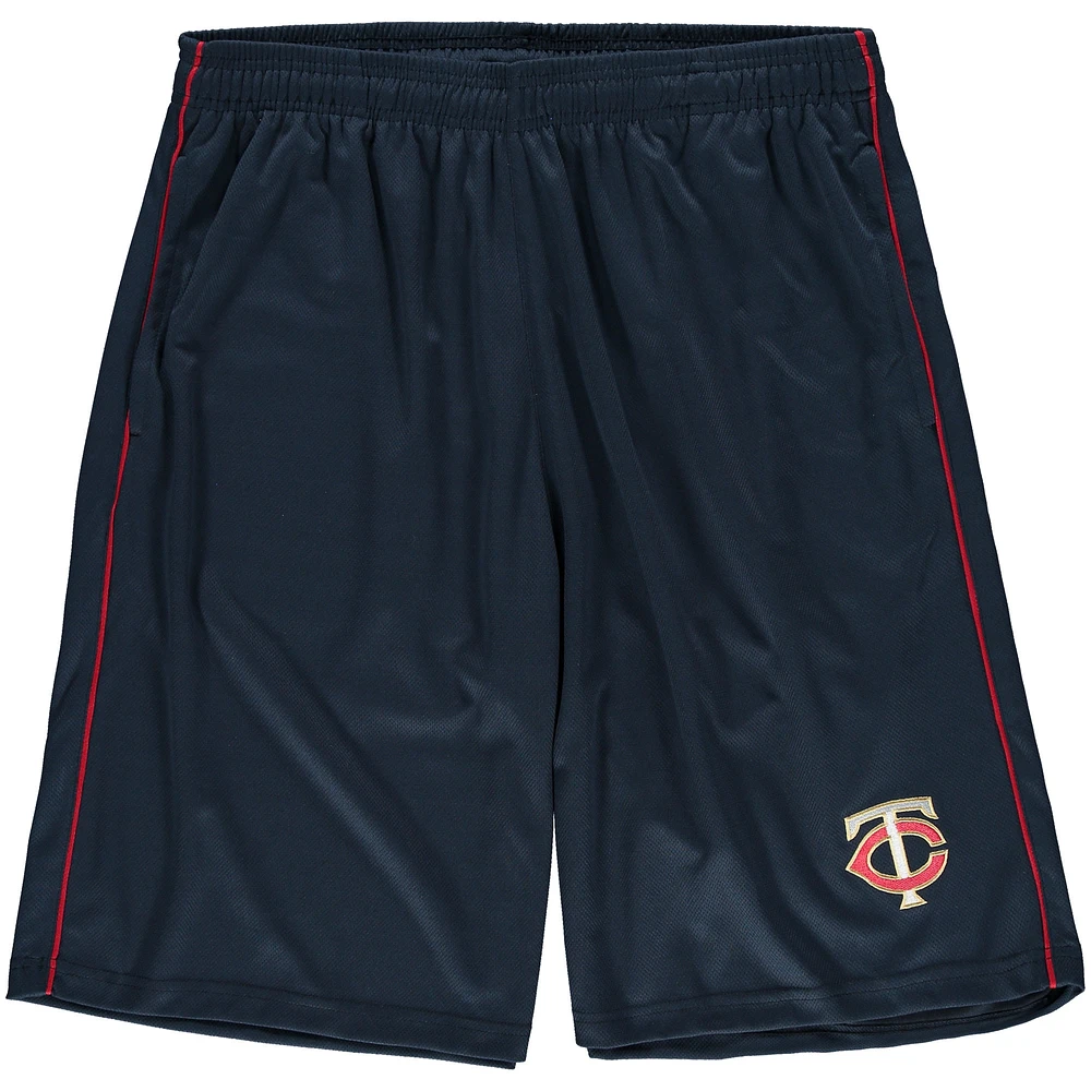 Men's Fanatics Navy Minnesota Twins Big & Tall Mesh Shorts