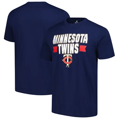 T-shirt Fanatics pour homme bleu marine Minnesota Twins Close Victory